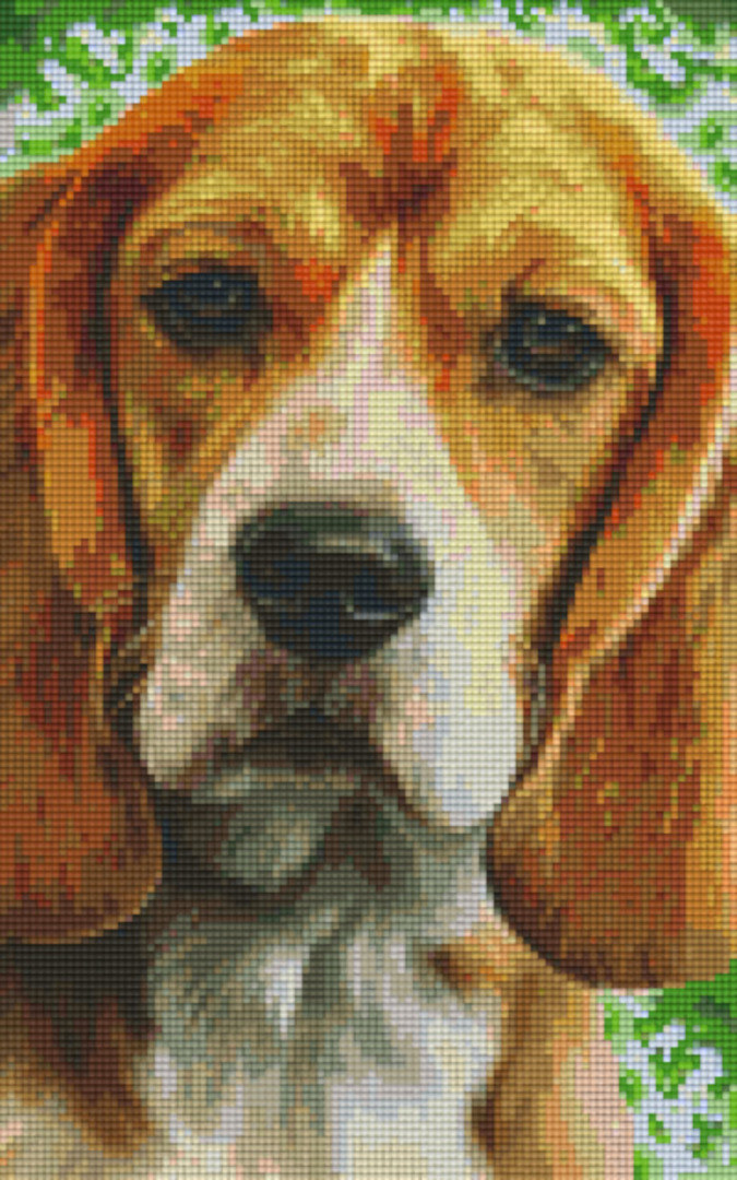 Beagle Eight [8] Baseplate PixelHobby Mini-mosaic Art Kit image 0